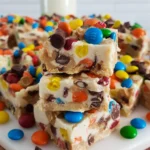 Monster Cookie Dough Fudge – Thick, Chewy & Loaded with Candy Fun!