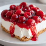 No-Bake Cherry Cheesecake – Creamy, Dreamy & Bursting with Cherry Bliss!