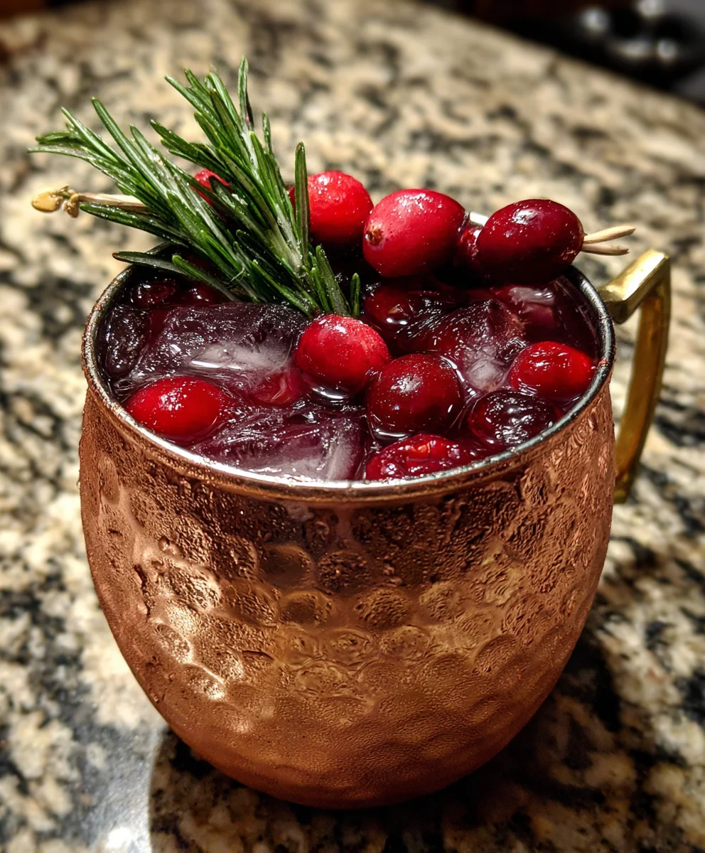 Christmas Cranberry Mule – Crisp, Festive & Sparkling with Holiday Cheer!