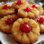 Pineapple Upside-Down Cookies – Fruity, Buttery & Tropical Bite-Sized Bliss!