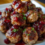 Cranberry BBQ Meatballs – Sweet, Tangy & Holiday-Perfect Bites!