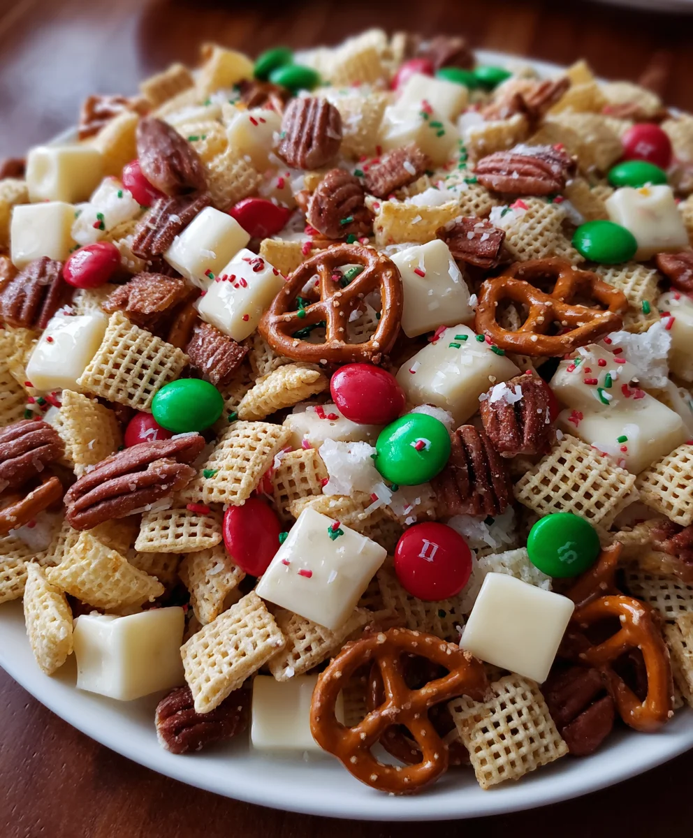 Christmas Chex Mix – Sweet, Crunchy & Festively Addictive!
