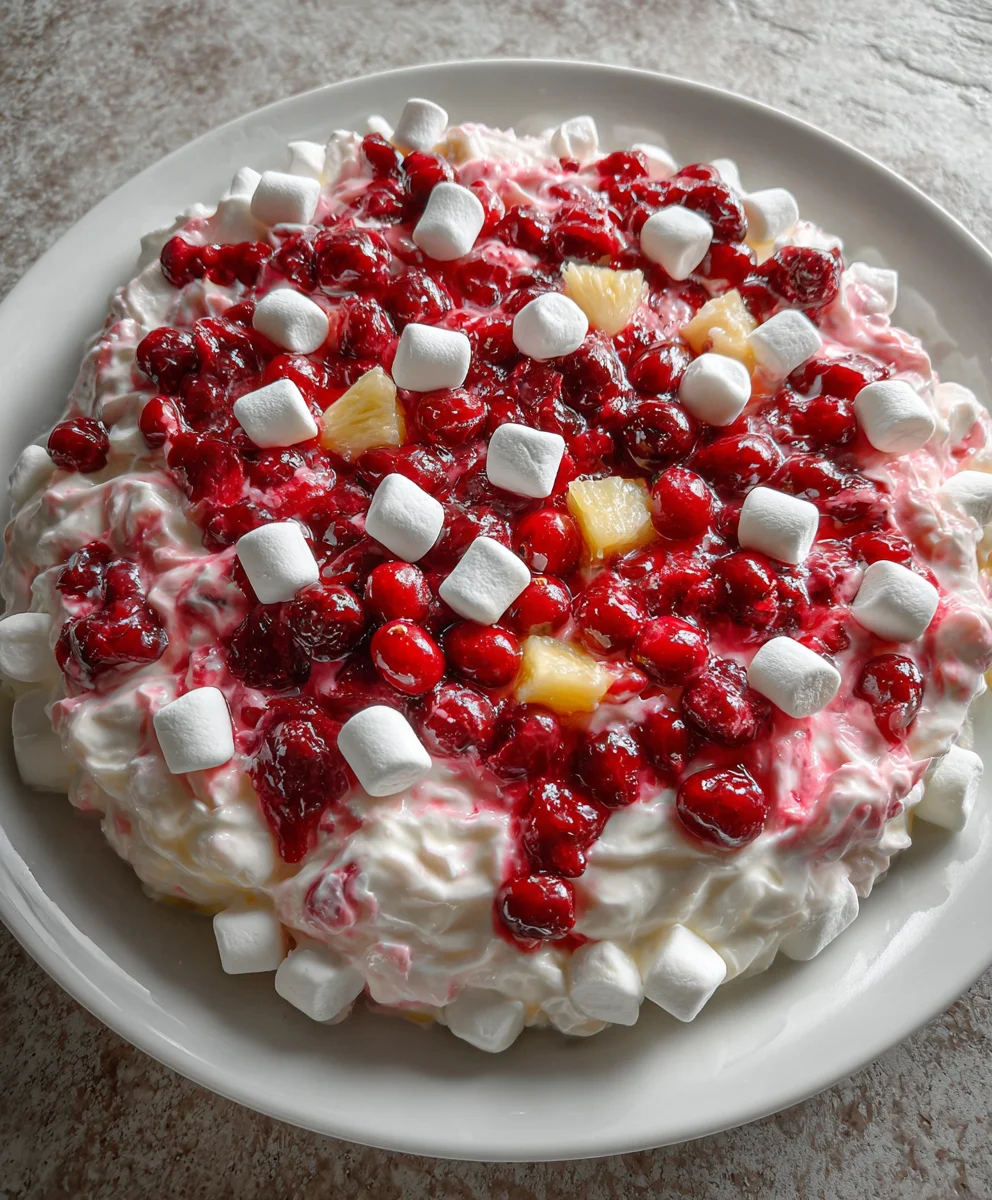 Classic Cranberry Fluff Salad – Sweet, Fluffy & Holiday-Perfect!