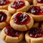 Gingerbread Thumbprint Cookies with Cranberry Jam – Spiced, Festive & Wonderfully Cozy!