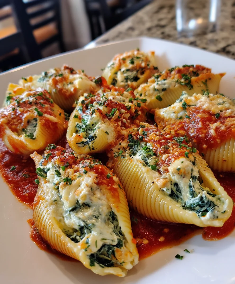 Spinach Ricotta Stuffed Shells – Creamy, Cheesy & Comfortingly Classic!