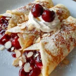 Cherry Pie Filling Breakfast Wraps – Sweet, Flaky & Bursting with Juicy Cherry Goodness!