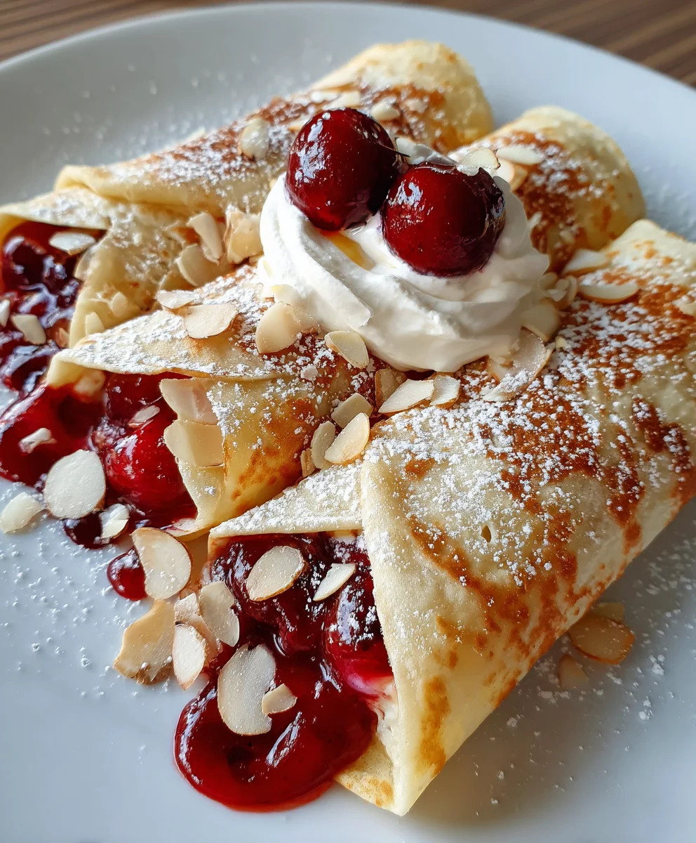 Cherry Pie Filling Breakfast Wraps – Sweet, Flaky & Bursting with Juicy Cherry Goodness!