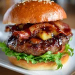 Pineapple Bacon Burger Buns – Sweet, Savory & Juicy Island-Style Bliss!