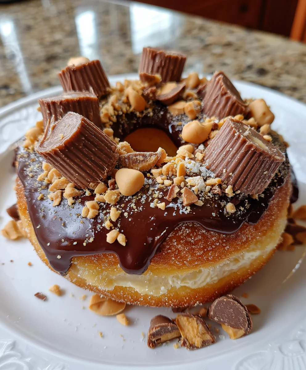 Chocolate Peanut Butter Cup Stuffed Donuts – Gooey, Decadent & Completely Irresistible!