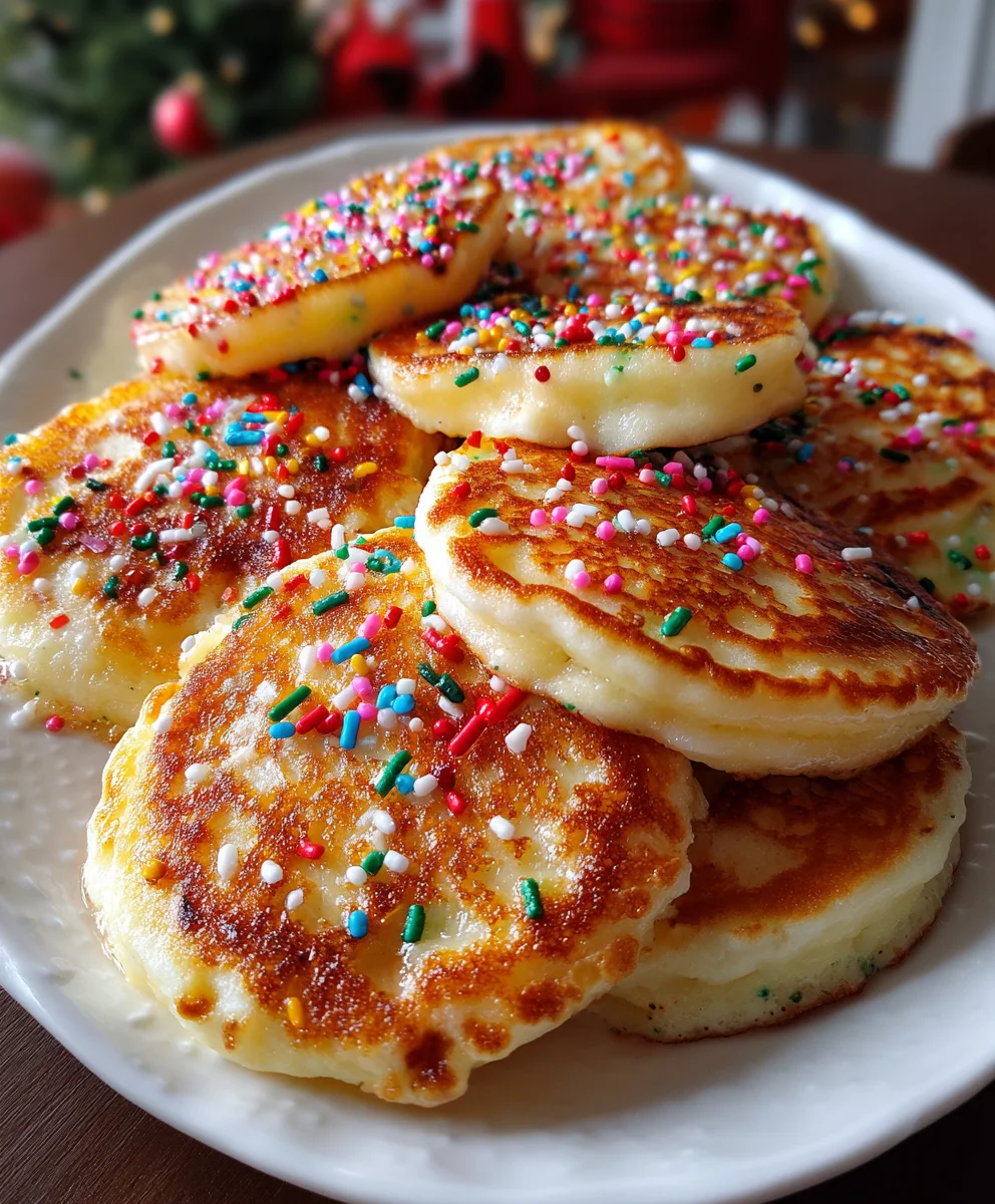 Christmas Pancakes with Festive Sprinkles – Fluffy, Fun & Holiday-Morning Magic!