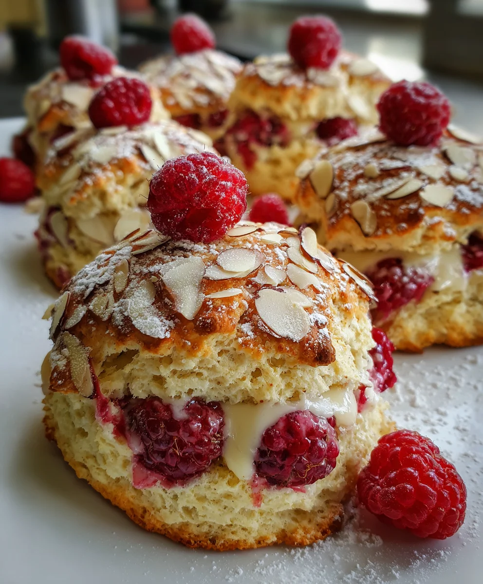 Raspberry Almond Scones Soft – Tender, Fruity & Bakery-Style Delicious!