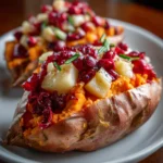 Cranberry Apple Twice-Baked Sweet Potatoes – Cozy, Sweet & Holiday-Perfect!