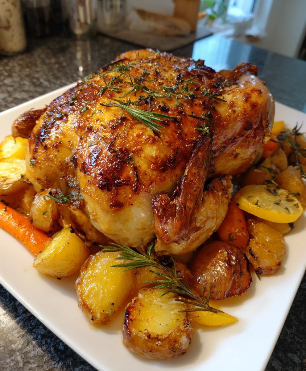 Honey Butter Roasted Chicken – Golden, Juicy & Comfortingly Sweet-Savory!