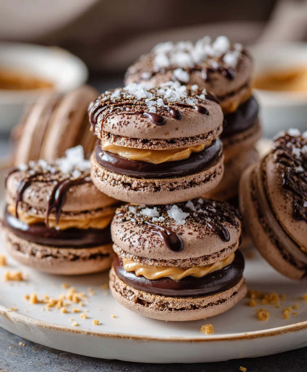 Chocolate Peanut Butter Macarons – Elegant, Decadent & Irresistibly Smooth!