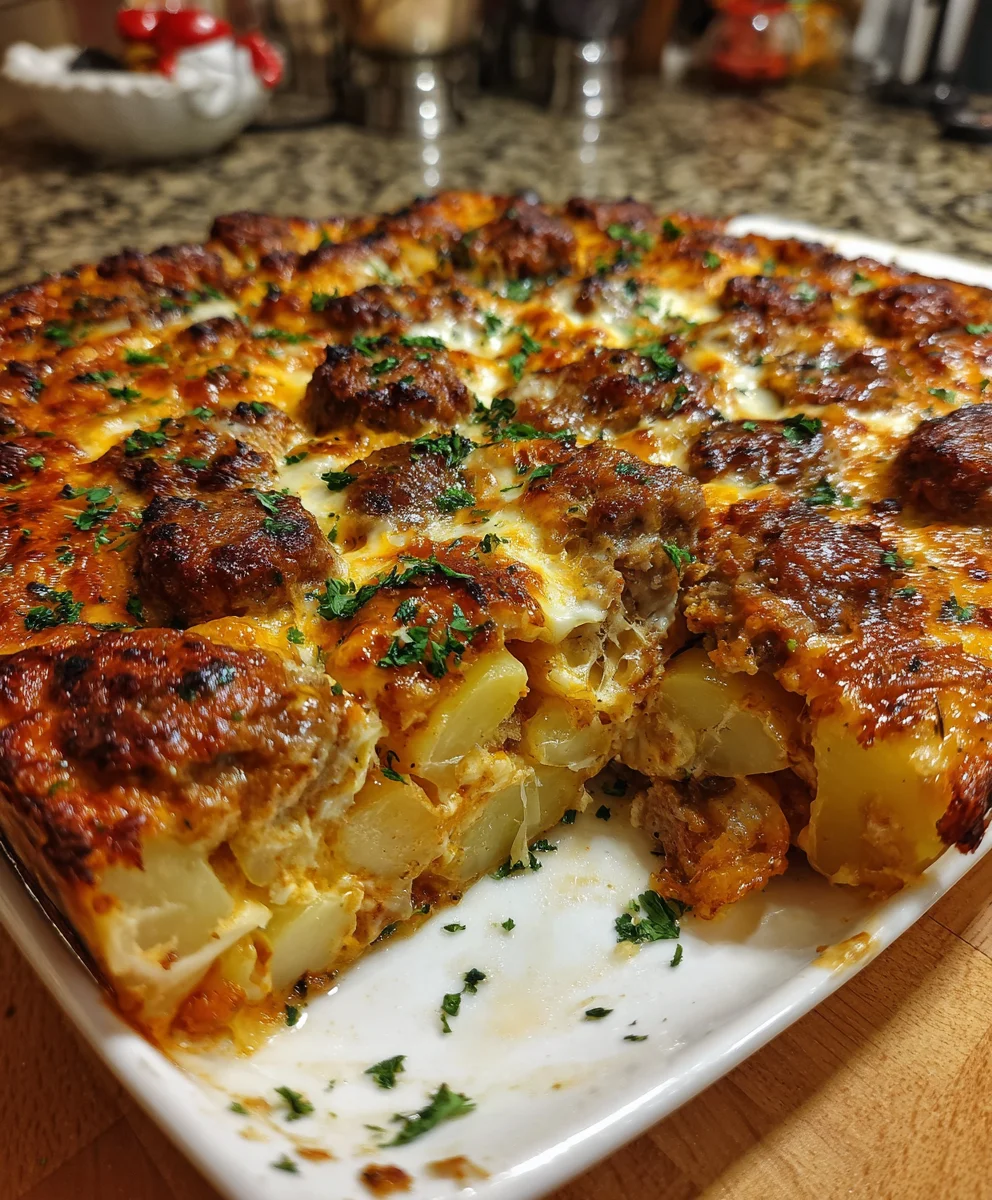Italian Sausage and Potato Casserole – Hearty, Savory & True Comfort in Every Bite!