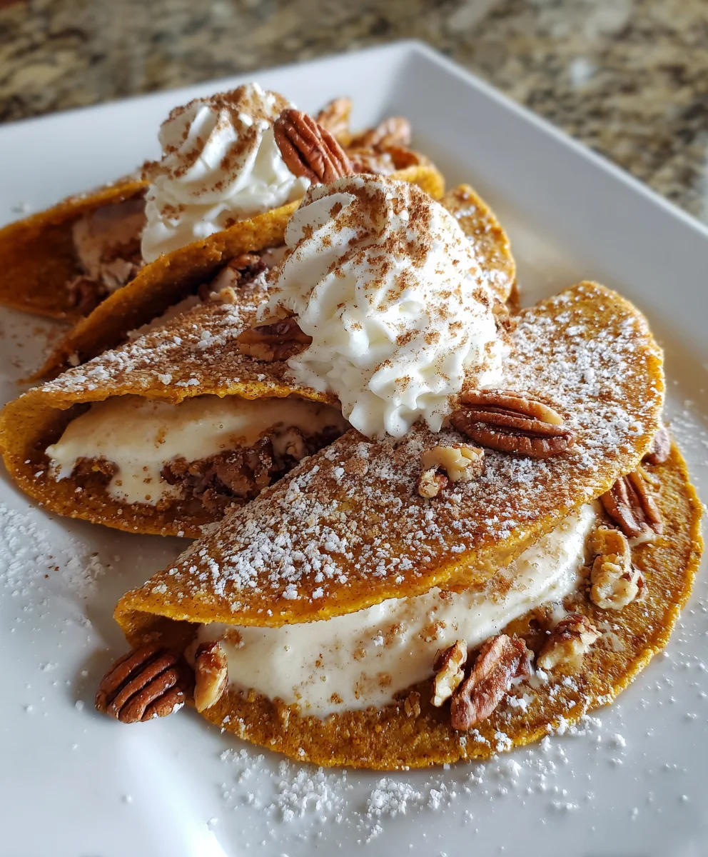 Pumpkin Pie Tacos – Sweet, Creamy & Totally Irresistible!