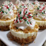 No-Bake Christmas Mini Cheesecakes – Creamy, Festive & Santa-Approved Sweetness!