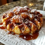 Caramel Apple Fritter Waffle Donuts – Crispy, Spiced & Irresistibly Easy!