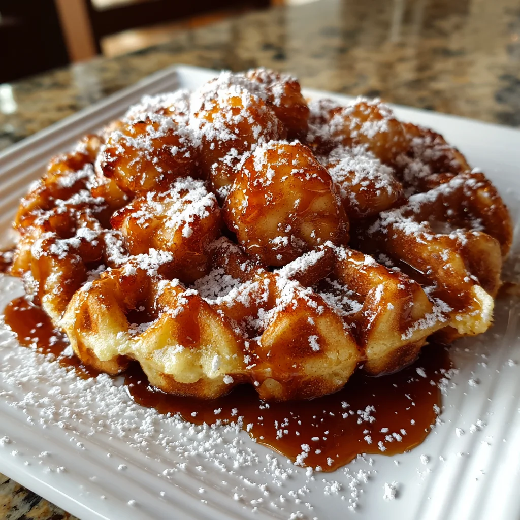 Caramel Apple Fritter Waffle Donuts – Crispy, Spiced & Irresistibly Easy!