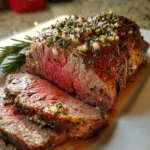 Herb-Crusted Christmas Beef Roast – Juicy, Aromatic & Holiday-Table Stunning!