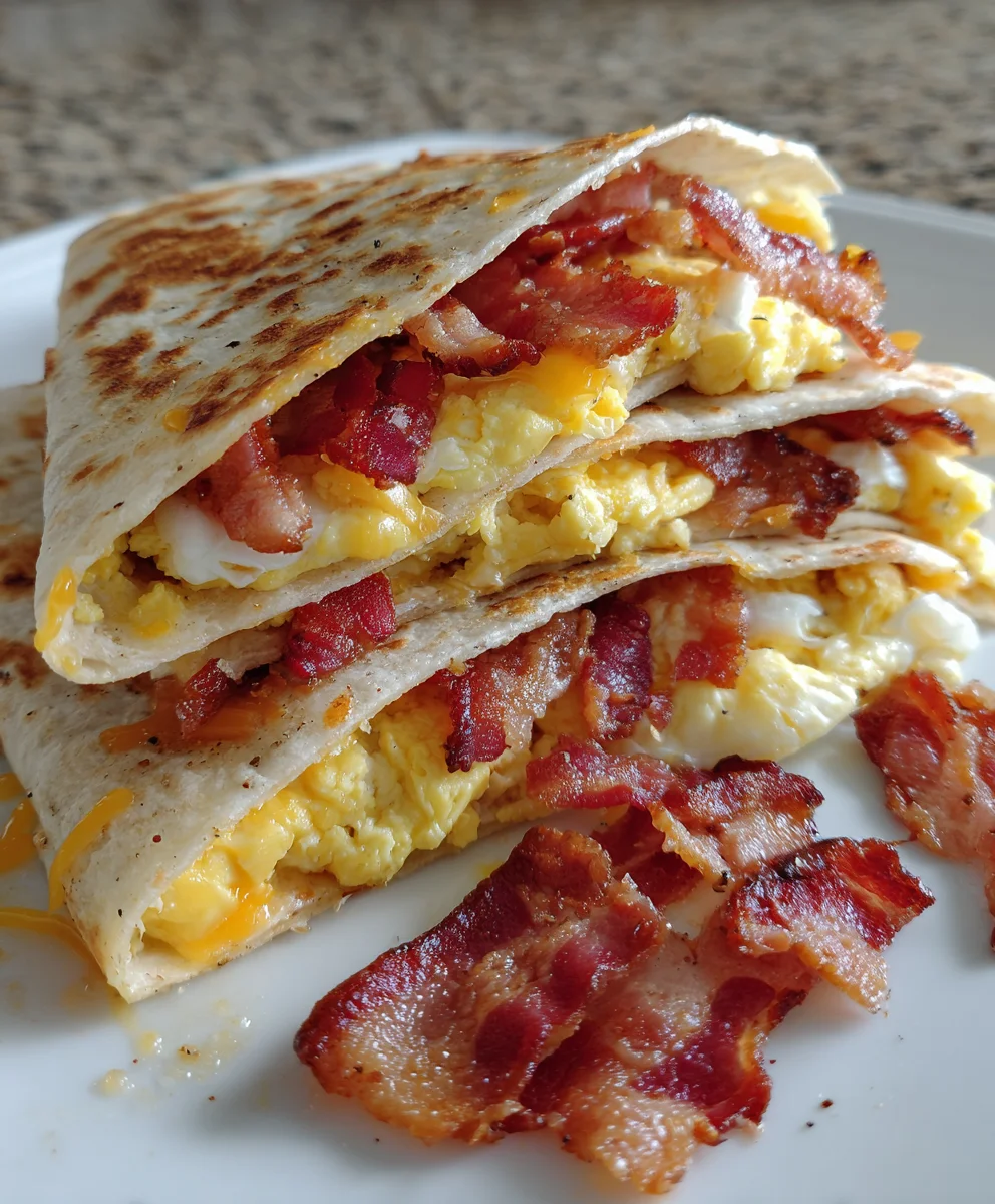 Bacon Egg Cheese Quesadillas – Crispy, Cheesy & Breakfast-Perfect!
