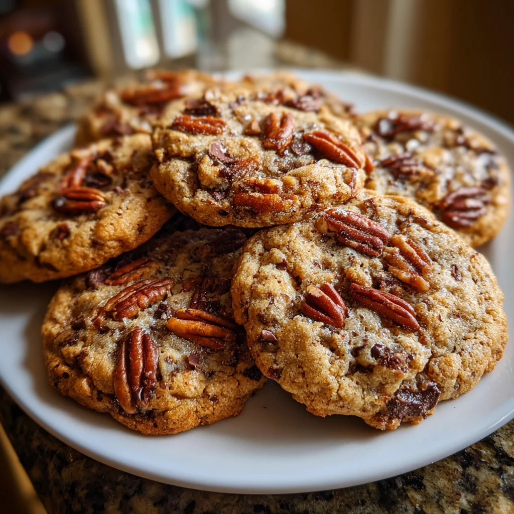 Decadent Brown Butter Bourbon Pecan Chocolate Chunk Cookies – Rich, Nutty & Irresistibly Chewy!