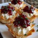 Cranberry Hot Pepper Jelly Cream Cheese Cups – Sweet, Spicy & Party-Perfect!