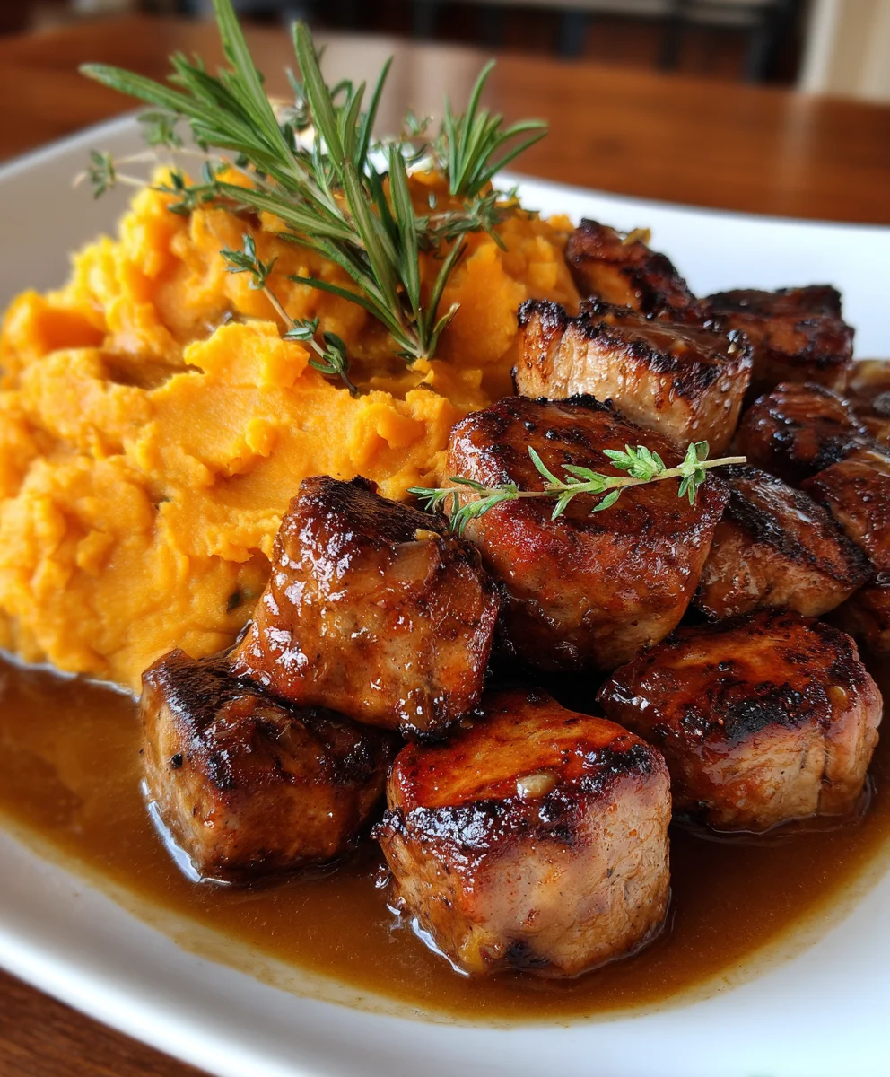 Apple Cider Pork with Mashed Sweet Potatoes – Cozy, Sweet-Savory & Fall Comfort on a Plate!