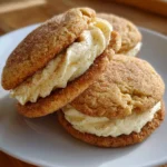 Eggnog Snickerdoodle Sandwich Cookies – Soft, Spiced & Filled with Holiday Magic!