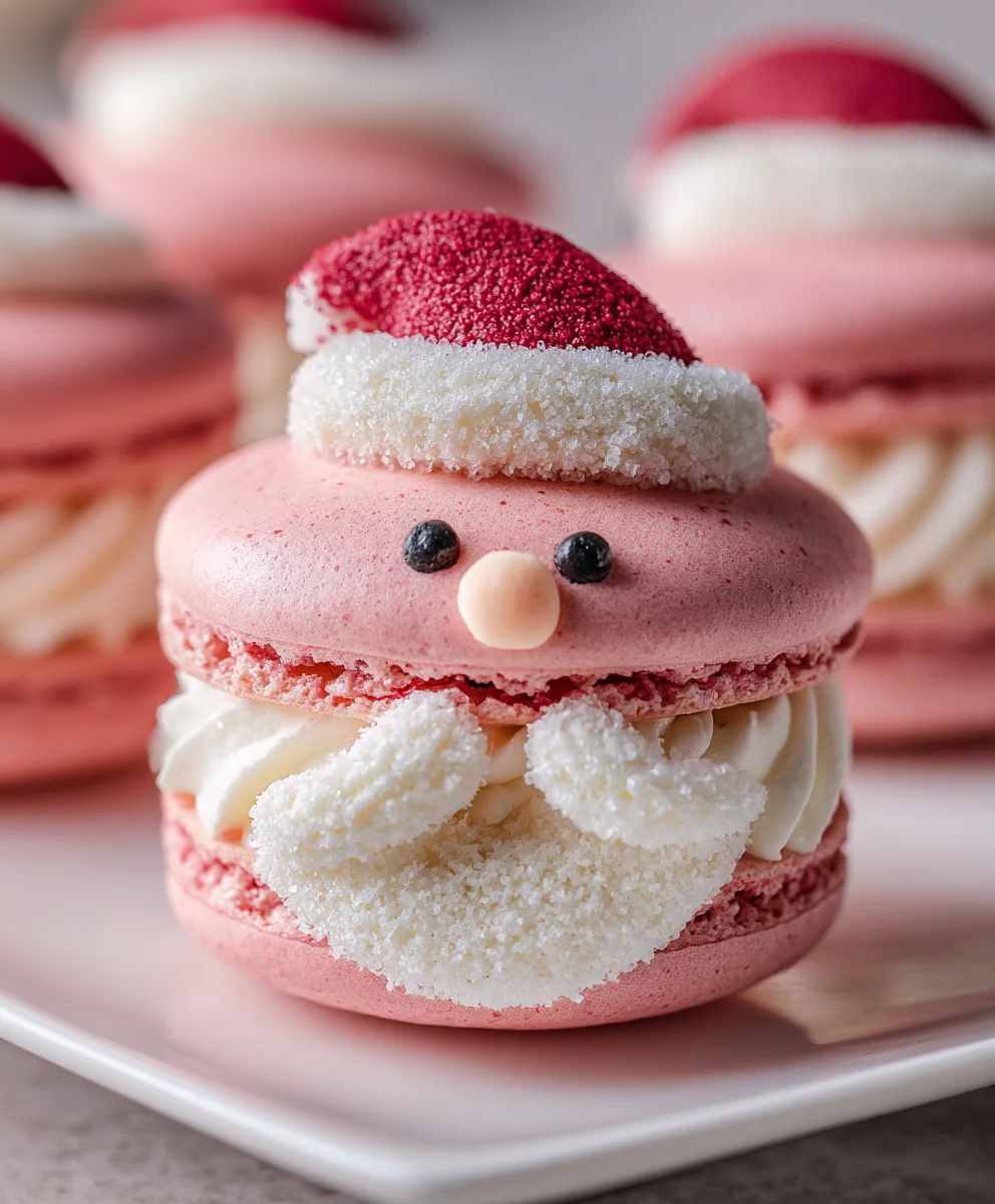 Santa Claus Macarons – Adorable, Festive & Melt-in-Your-Mouth Sweet!