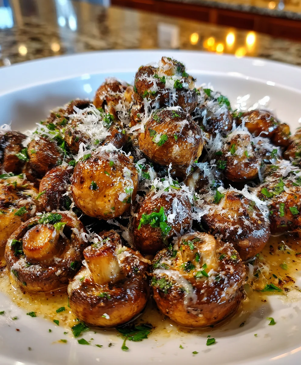 Creamy Garlic Parmesan Mushrooms – Rich, Savory & Irresistibly Velvety!