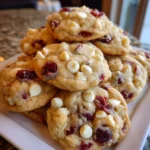 White Chocolate Cranberry Cookies – Soft, Chewy & Perfectly Festive!