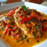 Tilapia in Roasted Pepper Sauce – Light, Flavorful & Elegantly Creamy!
