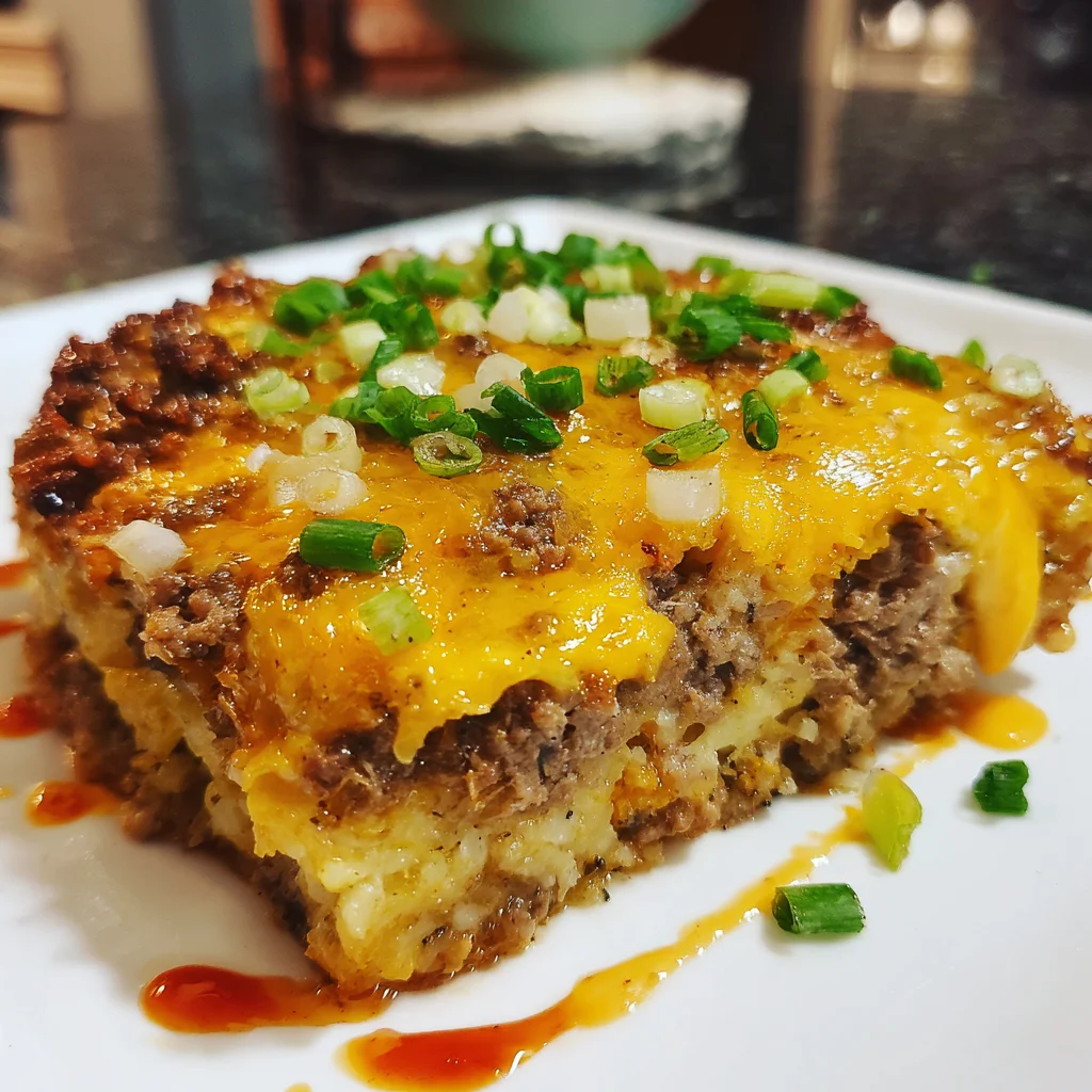 Savory Keto Cheeseburger Casserole – Cheesy, Hearty & 100% Low-Carb Comfort!