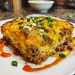 Savory Keto Cheeseburger Casserole – Cheesy, Hearty & 100% Low-Carb Comfort!