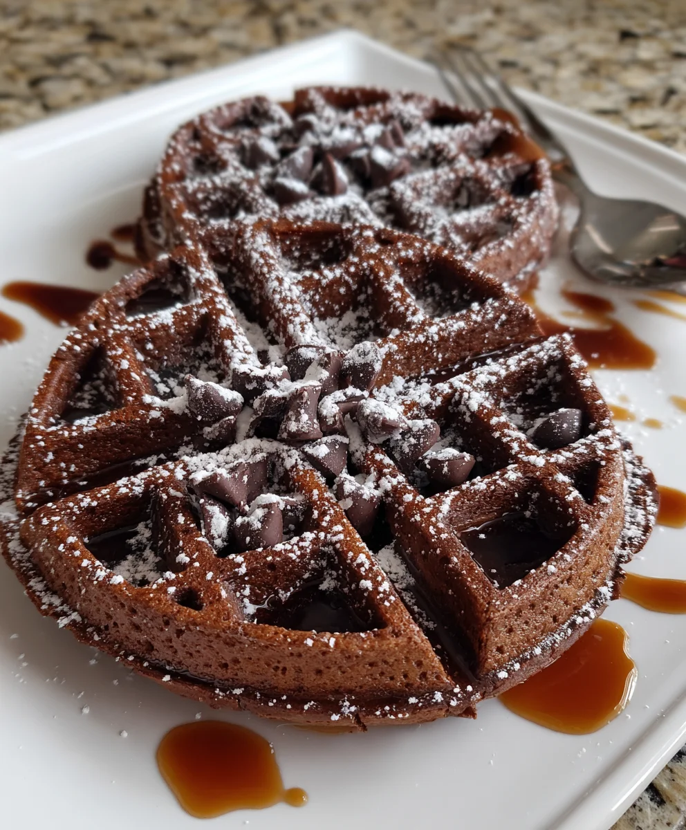 Fudgy Brownie Waffles – Crispy, Gooey & Chocolate Lover’s Dream!