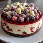 Cranberry White Chocolate Cheesecake – Creamy, Festive & Elegantly Delicious!