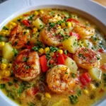 Shrimp Corn Chowder – Creamy, Cozy & Loaded with Coastal Comfort!