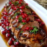 Pomegranate Glazed Pork Tenderloin