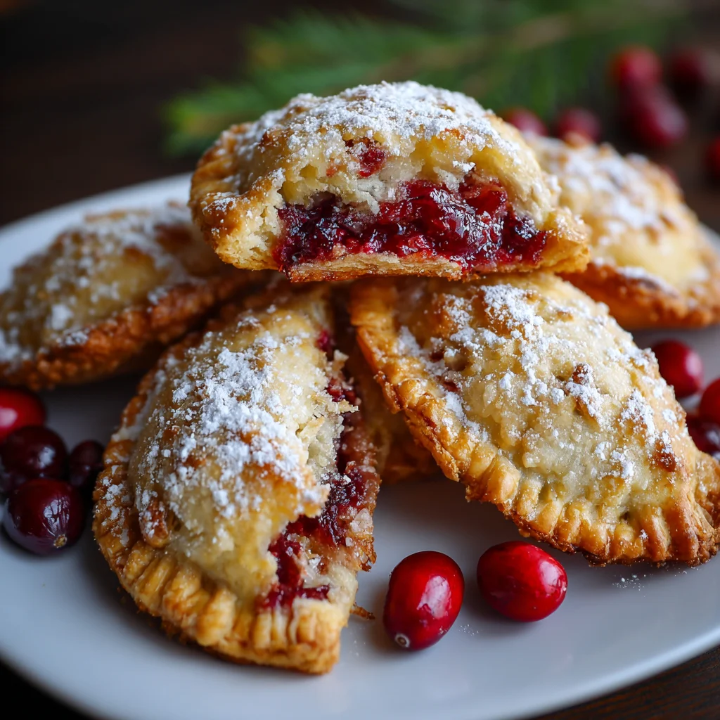 Sweet & Tart Cranberry Hand Pies – Flaky, Festive & Bursting with Holiday Flavor!