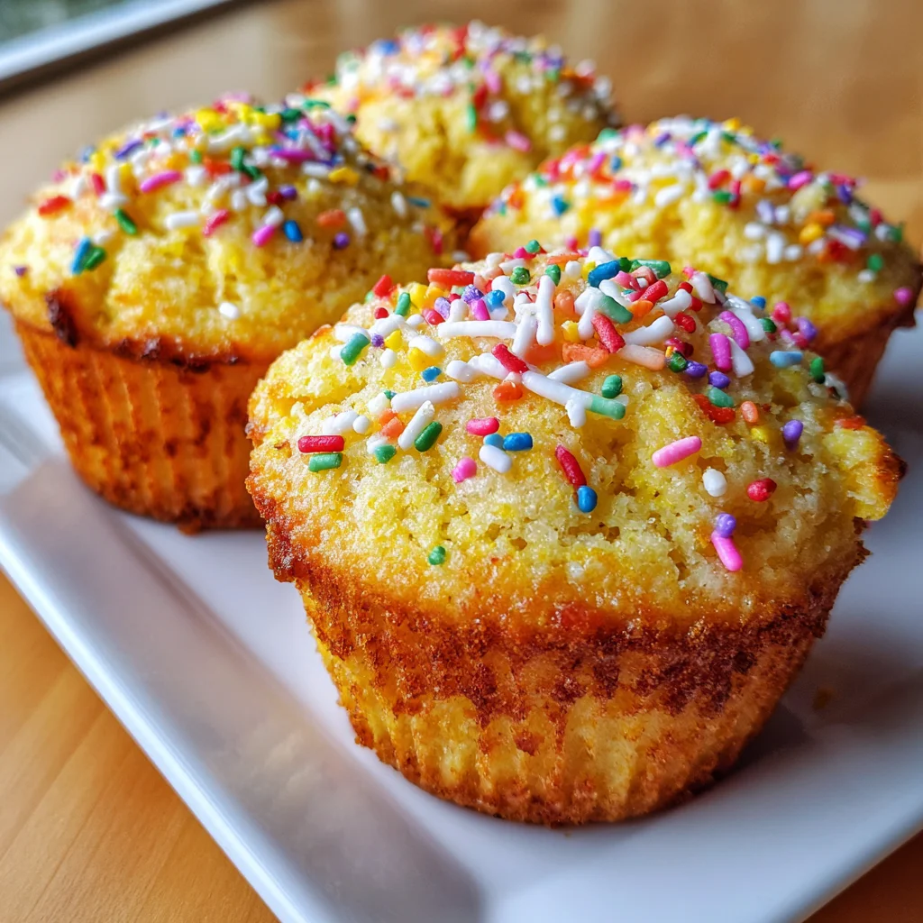 Funfetti Cornbread Muffins – Sweet, Buttery & Bursting with Color!