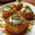 ChatGPT said: Mini Kunafa Nests with Cream and Pistachios – Crispy, Creamy & Luxuriously Delicious!