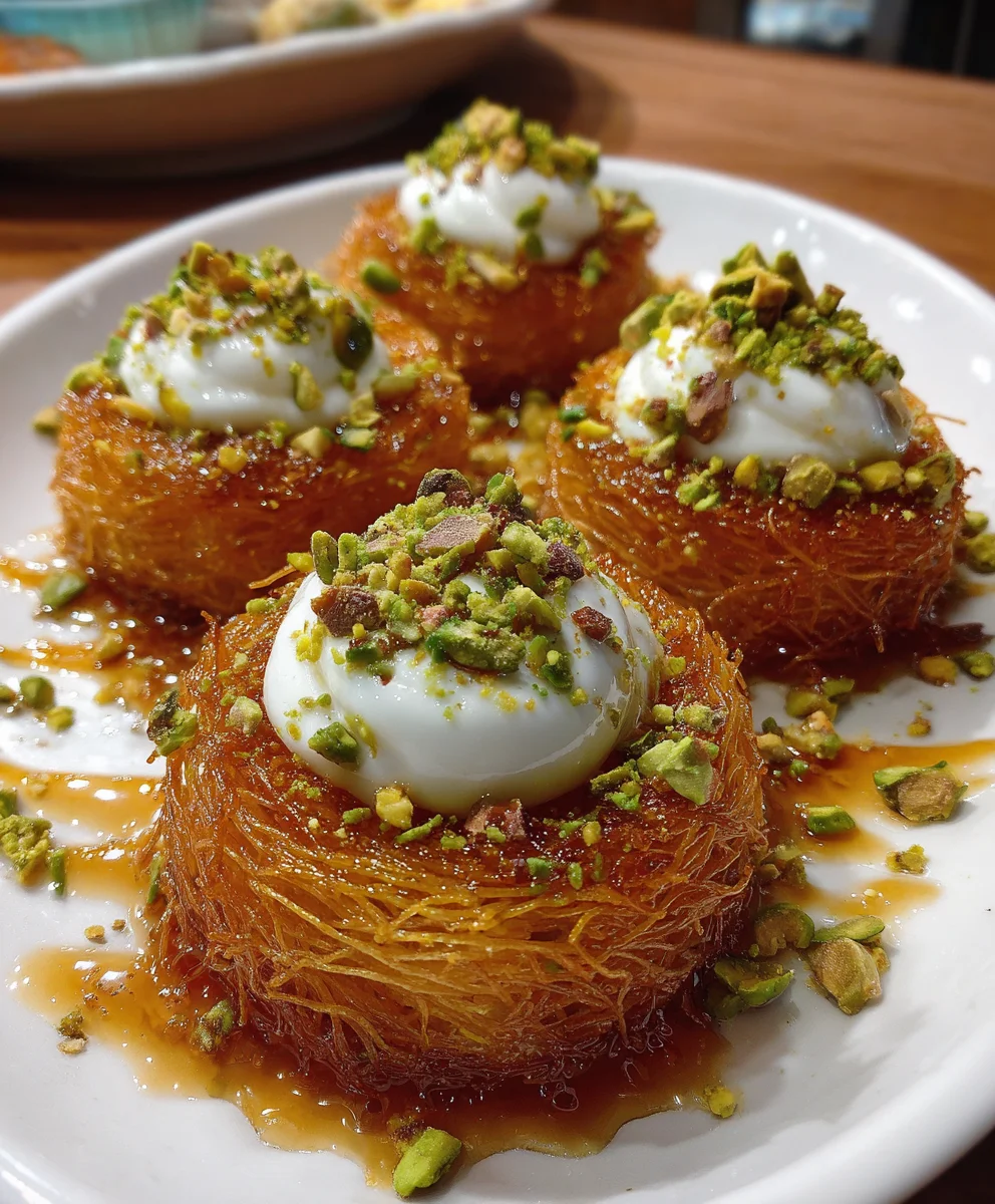 ChatGPT said: Mini Kunafa Nests with Cream and Pistachios – Crispy, Creamy & Luxuriously Delicious!
