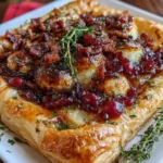 Cranberry Brie Tart with Pancetta & Thyme – Savory, Sweet & Elegantly Irresistible!