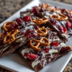 Cherry Chocolate Pretzel Bark – Sweet, Salty & Addictively Crunchy!