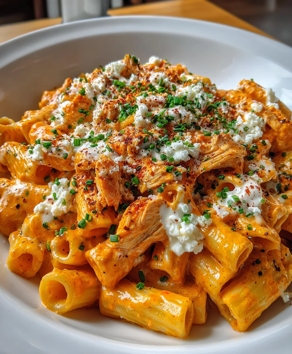 Buffalo Chicken Pasta – Zesty, Spicy & Irresistibly Comforting!