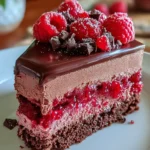 Indulge in Heavenly Raspberry Chocolate Mousse Cake – Rich, Silky & Berry-Kissed Bliss!