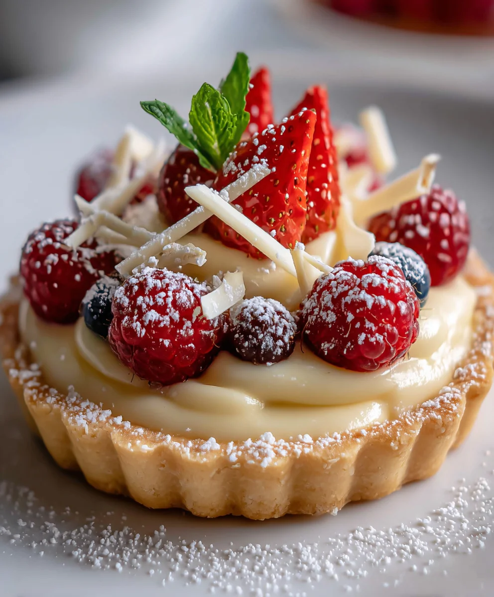Elegant White Chocolate Mousse Tart – Silky, Sophisticated & Pure Indulgence!