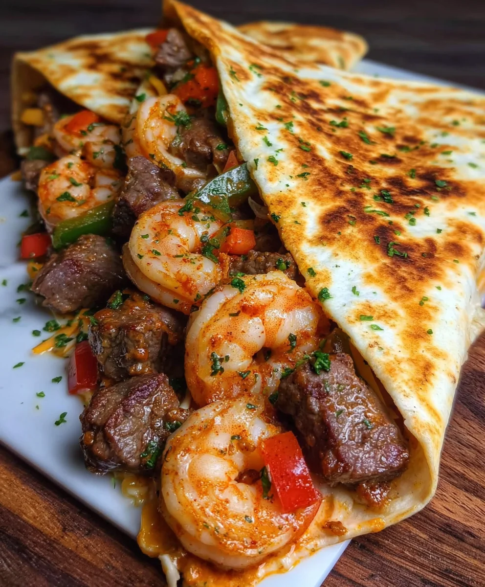 Creole Steak and Shrimp Quesadillas – Bold, Spicy & Loaded with Flavor!
