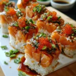 Spicy Salmon Sushi Bake – Creamy, Savory & Packed with Umami Heat!